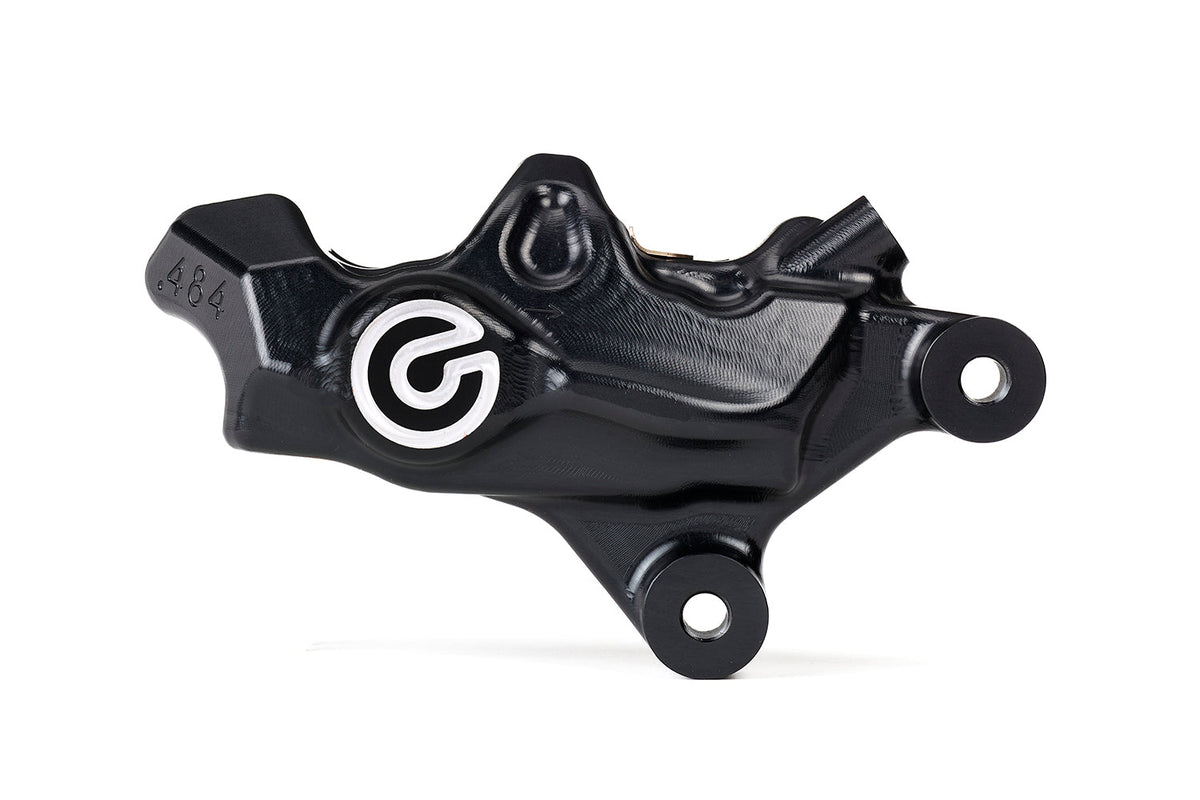 Brembo 484 Logopuro 120B81481 front right caliper - black body and polished logo