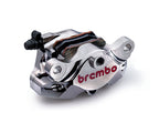 Brembo GP2-SS 120A44140 nickel rear brake caliper angled view