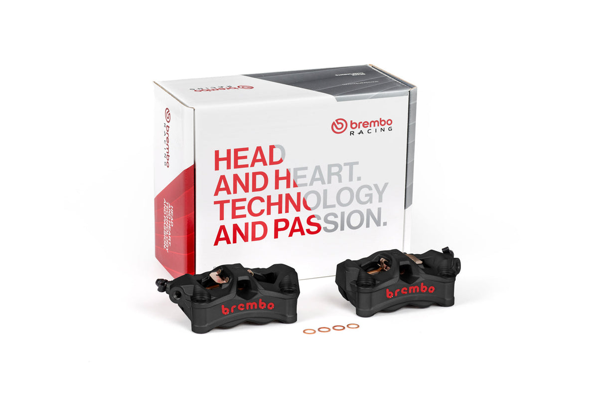 Brembo Stylema 220D02070 Black Left & Right — caliper and packaging